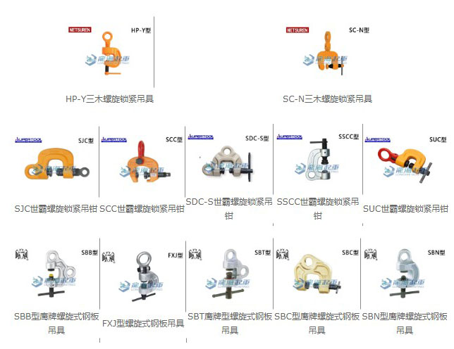 進口螺旋鋼板吊鉗